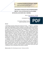 A Metodologia de Ensino Utilizada Pelos Professores Da Eja - 1º Segmento - em Algumas Escolas Da Rede Municipal de Ensino de Curitiba