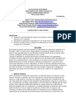 Informe de Laboratorio Capacitores