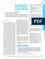 Homeopathic Proving of Titanium Metallicum: Materials and Methods