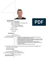 Curriculum Vitae: Personal Information Đorđe Mandić