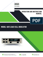 Model 4215 Load Cell Indicator Manual PM-4101