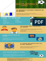 Infografía Con Línea de Tiempo de Deportes Dorado y Verde Azulado