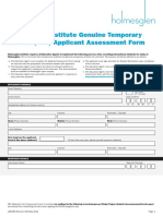 Holmesglen GTE Form