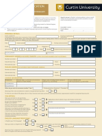 Curtin Application Form