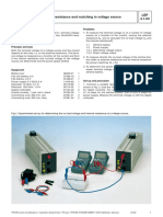 LEP 4.1.03 Internal Resistance and Matching in Voltage Source