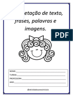 Interpretação de Texto, Frases, Palavras e Imagens