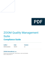 ZOOM Quality Management Suite: Compliance Guide