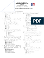 3RD Quarter Exam-MIL With Answer