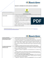 Los Derechos Humanos y Género en Los Planes de Gobierno