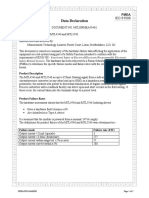 Data Declaration: Safety-Related Systems. The Hardware Has Been Subjected To A Failure Modes and Effects Analysis