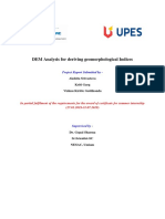 Research On DEM Analysis For Deriving Geomorphological Indices