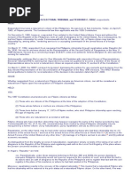 Citizenship Natural Born Citizenship: House of Representatives Electoral Tribunal and Teodoro C. Cruz, Respondents