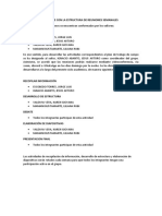 Informe Con La Estructura de Reuniones Semanales Metricas