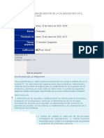 Evaluacion OPERACIONES SISTEMA DE GESTIÓN DE LA CALIDAD ISO 9001