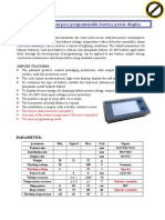 JS-C33 General Purpose Programmable Battery Power Display: Parameter