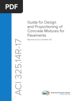 Guide For Design and Proportioning of Concrete Mixtures For Pavements