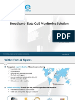 Broadband-Data Qoe Monitoring Solution: © 2013 Witbe, All Rights Reserved. Proprietary and Confidential