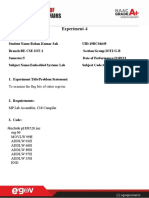 Experiment-4: To Examine The Flag Bits of Status Register