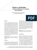 Valores y Actitudes: de Los/as Jóvenes Andaluces en Contextos Pluriculturales