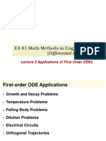 Es81 Lec3 1st Order ODE Applications