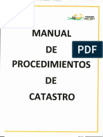 Manual de Procedimientos de Catastro