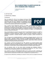 Norma Tecnica Subsistema Planificacion de Talento Humano Min Trabajo