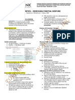 Prosthodontics - Removable Partial Denture: Prepared By: Michelle Ann Z. Zalzos, DMD