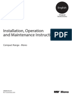 Installation, Operation and Maintenance Instructions: English