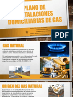 Plano de Instalaciones Domiciliarias de Gas