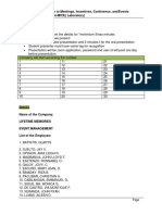 Introduction To Meetings, Incentives, Conference, and Events Management-MICE (Laboratory)