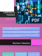 Corporate Finance - Business Valuations - Dayana Mastura