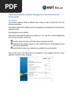 Install and Authorize Arcgis For Desktop 10.2.2 For Concurrent Use Licenses (Cu)