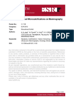 Evaluation of Breast Microcalcifications On Mammography: Poster No.: Congress: Type: Authors