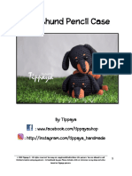 Dachshund Pencil Case: by Tippaya