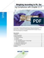 Ensuring Compliance With Chapter 2.1.7: Weighing According To Ph. Eur