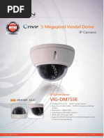 5 Megapixel Vandal Dome: VIG-DM755E