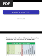 Numerical Concept 1: Decimal Places