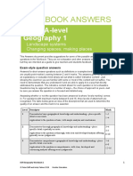 Workbook Answers: OCR A-Level Geography 1