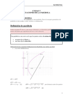 DOSSIER MATEMÁTICA ADMINISTRACIÓN 2020 - Unidad V - Parábola