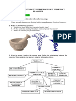 Unit I. Introduction Into Pharmacology. Pharmacy Branches Discussion Points