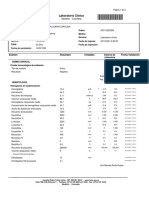 Laboratorio Clínico: Examen Resultado Unidades Valores de Referencia Fecha Validacion