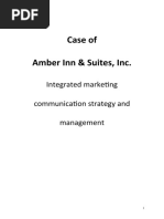 Case of Amber Inn & Suites, Inc.: Integrated Marketing Communication Strategy and Management