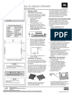 JBL CI8S 58074105 Manual Portuguese