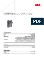 KSE340TPN Enclosed Switch Disconnector