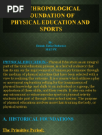 SF Anthropological Foundations of PE and Sports