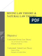 Divine Law Theory & Natural Law Theory