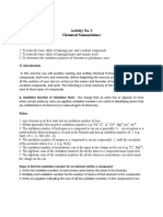 Activity No 3 Chemical Nomenclature