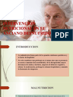 Intervencion Nutricional en El Anciano Desnutrido