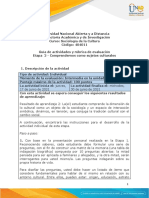 Guía de Actividades y Rúbrica de Evaluación - Unidad 1 - Etapa 2 - Comprendernos Como Sujetos Culturales