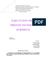 Unidad Iii Ejecución Del Proyecto Socio Jurídico